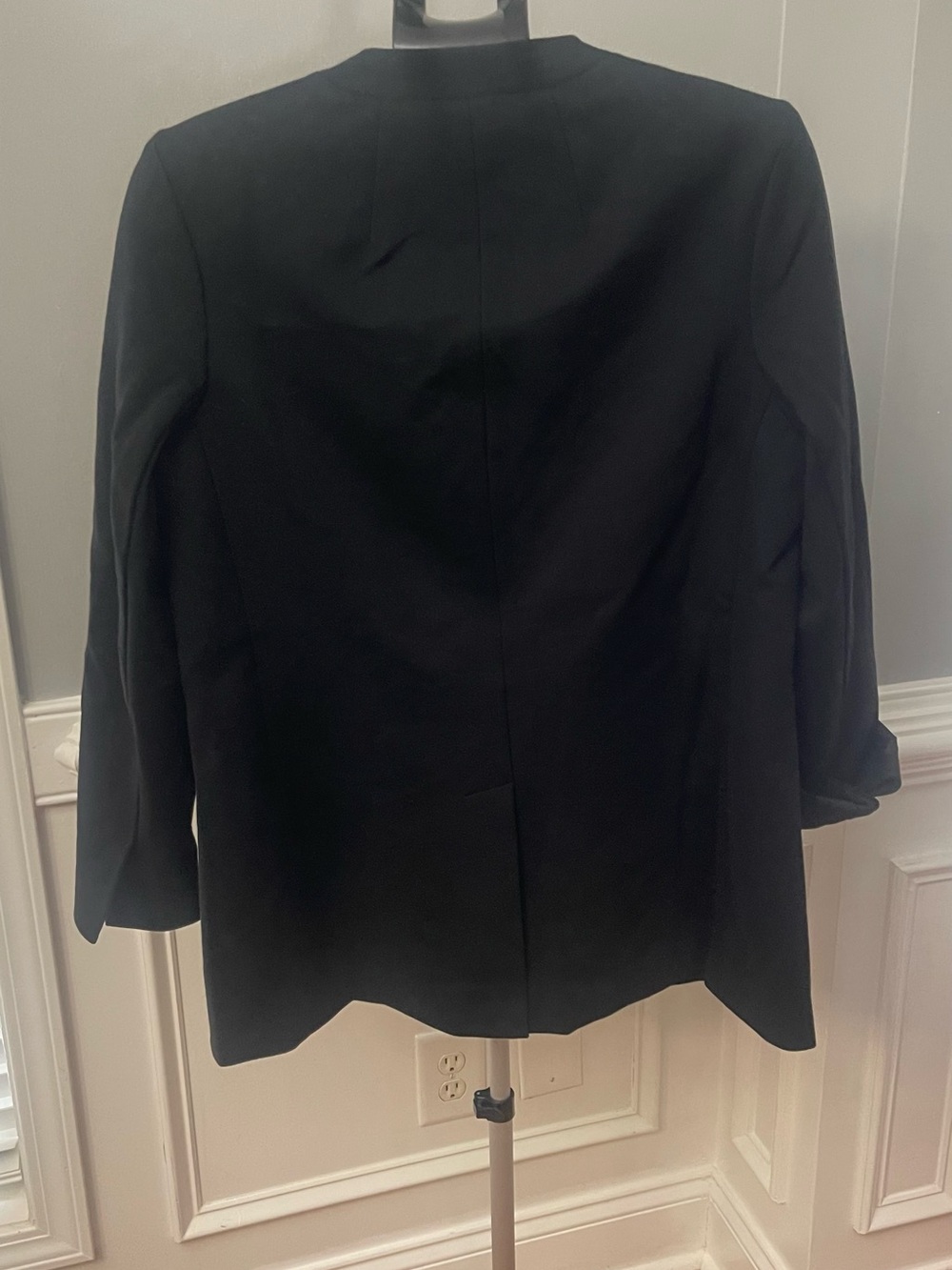 the Spanx Perfect Collarless Blazer in Classic Black. - Picture 10 of 10